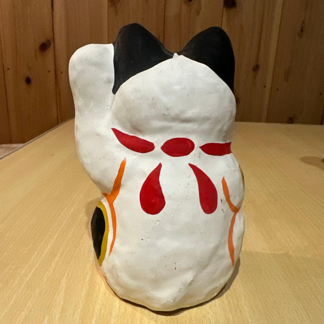 招き猫　春日部張子　五十嵐健二作