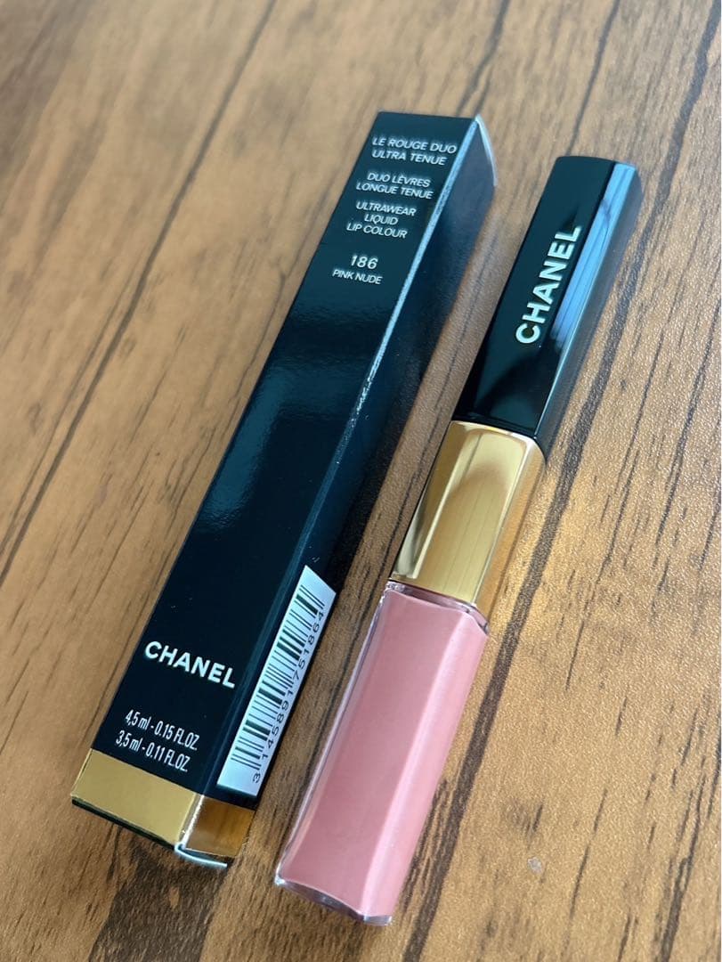 新品同様♡CHANEL ル ルージュ デュオ ウルトラトゥニュ186ピンクヌード
