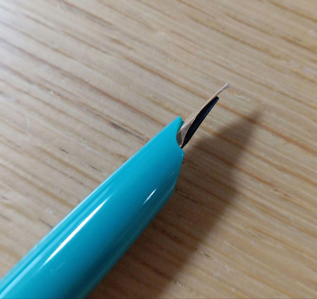 PILOT　パイロット　万年筆　ショート　ゴールド✕グリーン軸　レトロ　廃番