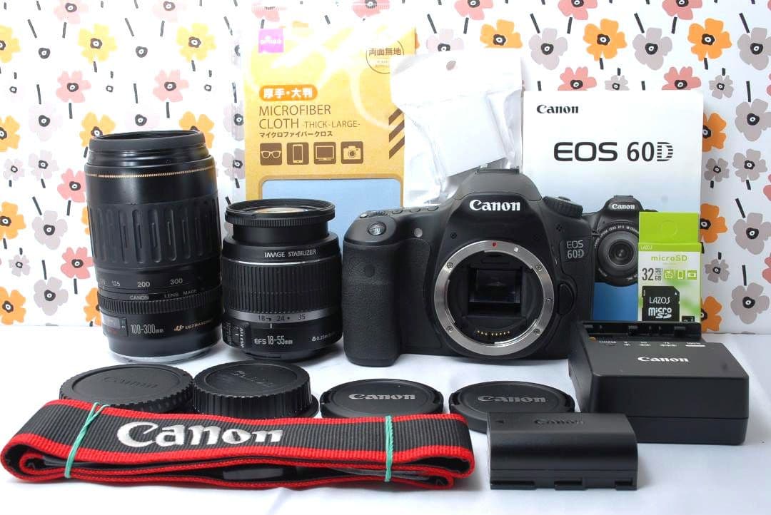 ❤Canon EOS 60D❤S数808回！❤望遠レンズ❤スマホ転送OK❤美品❤