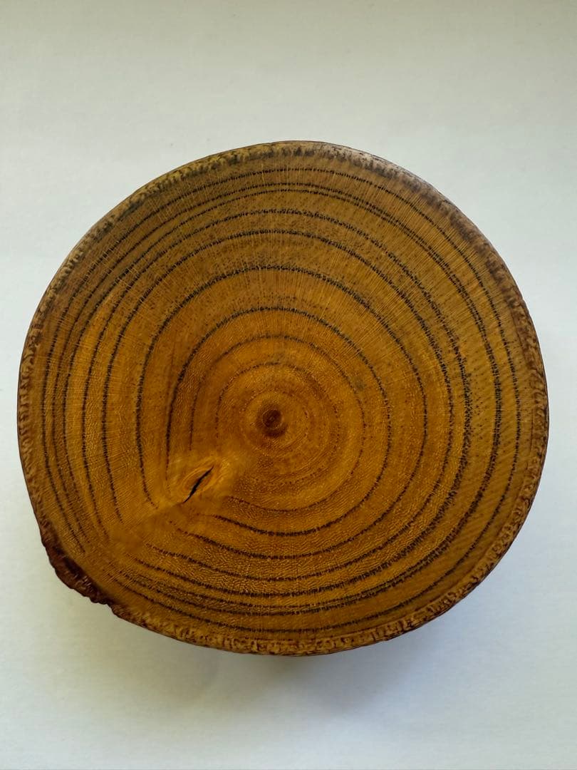 茶道具 茶合　箱入り　ケヤキ撫子