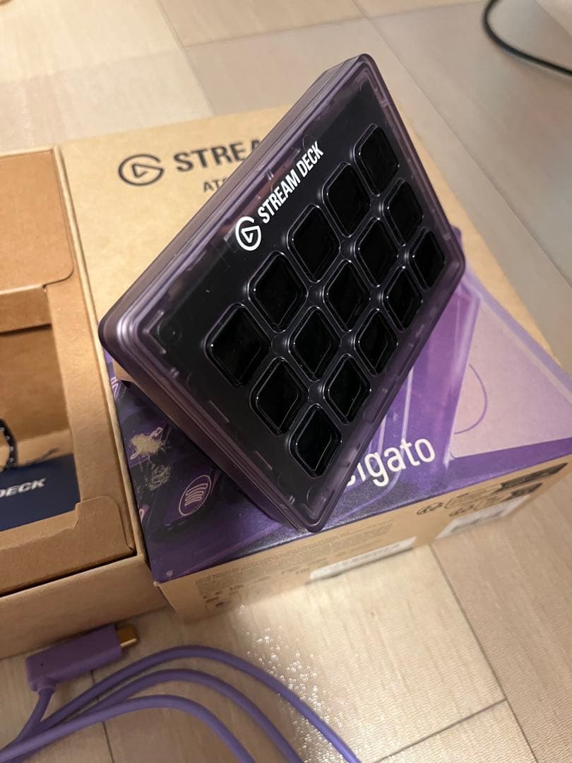 PC用ゲームコントローラー・コンバーター STREAM DECK ATOMIC PURPLE
