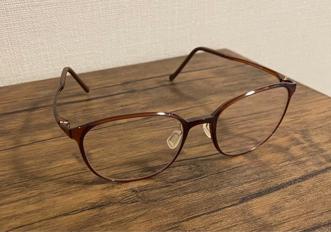 Zoff SMART SKINNY ブルーライトカット ブラウン（クリア）