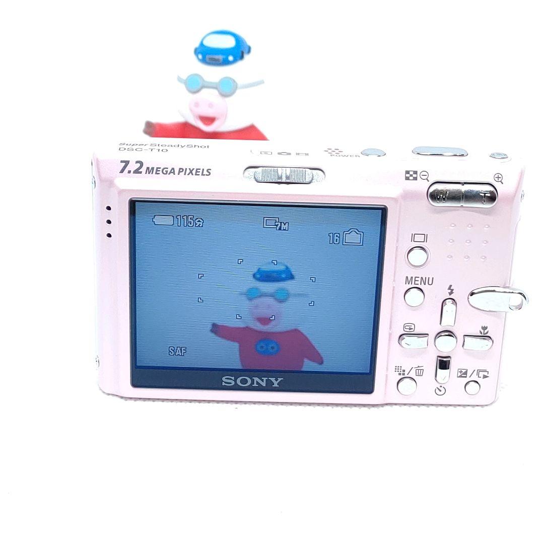 【極美品】SONY Cyber−Shot DSC-T10 デジタルカメラ ピンク