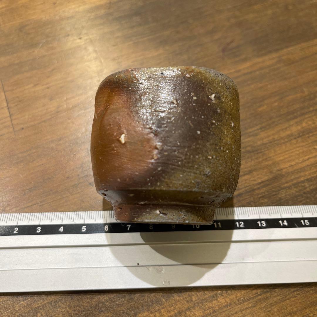 備前焼　森泰司作　ぐい飲み 木箱付き