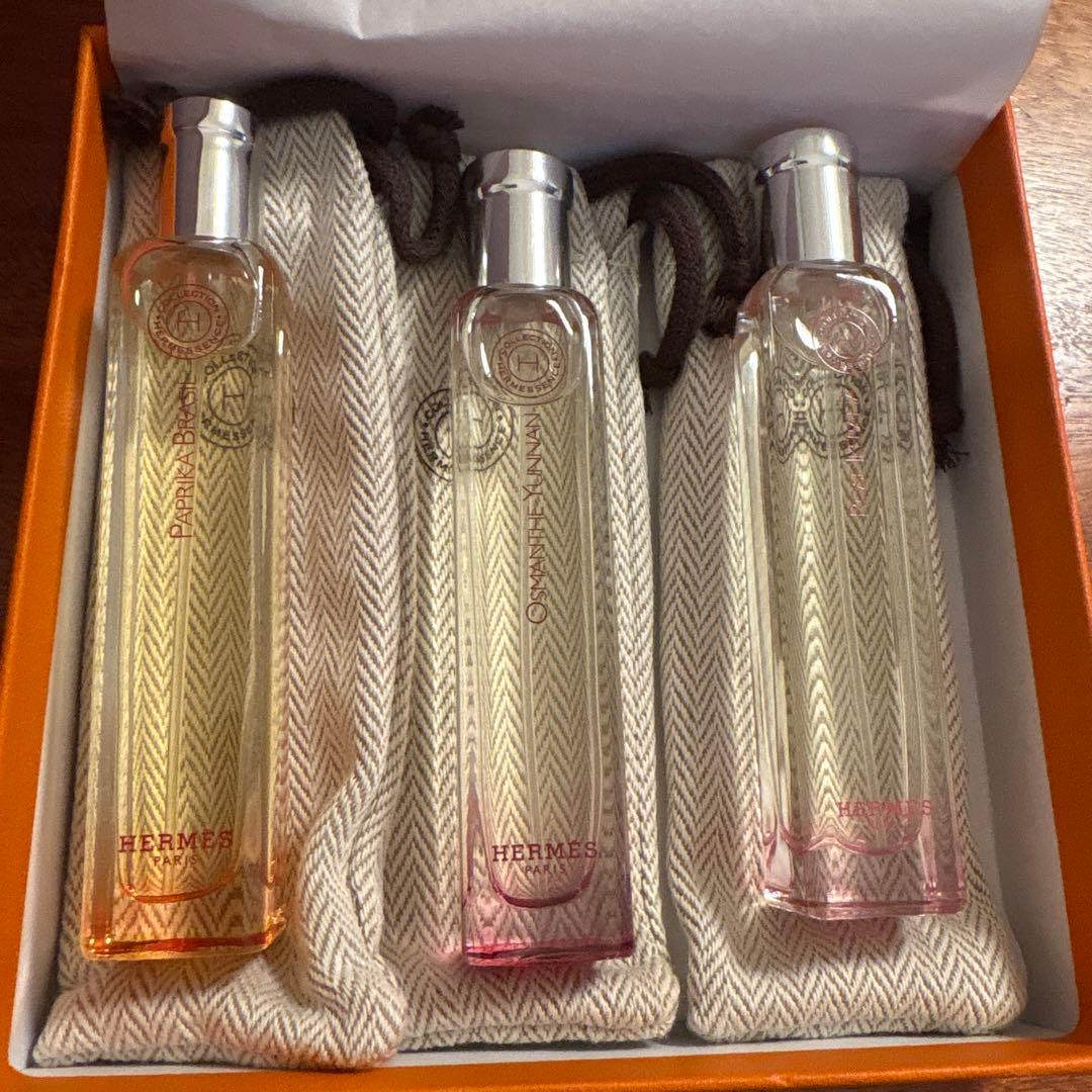 HERMES エルメス ミニ香水 3本セット 箱・袋付き