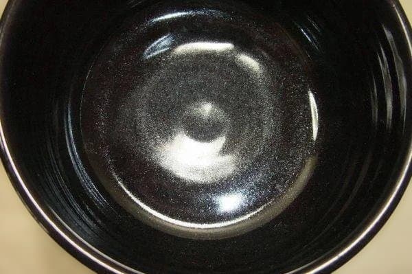 九谷焼 陶岳造 天目釉 茶道具 抹茶碗 茶碗 美品 共箱