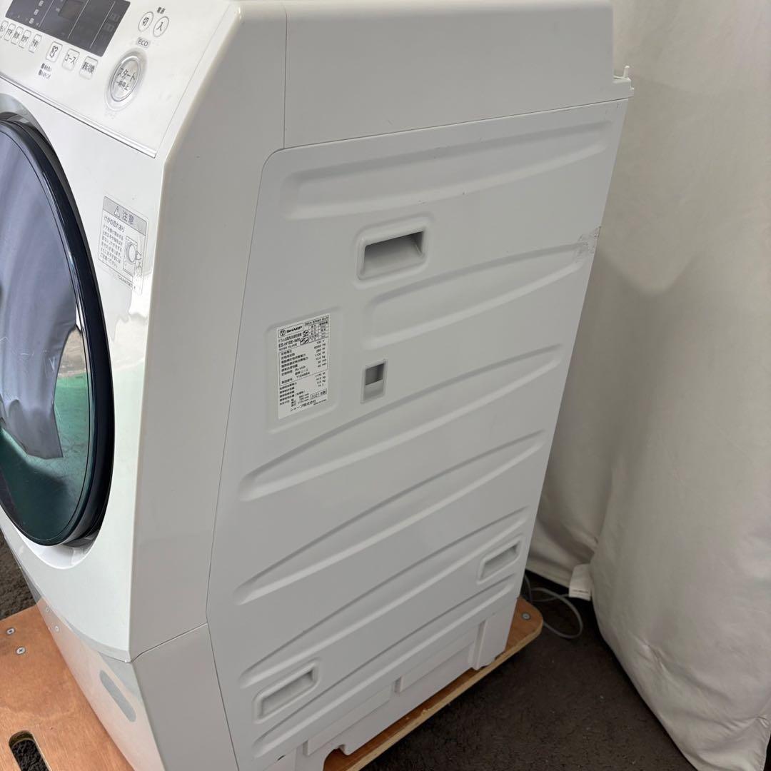 K942⭕️ドラム式洗濯機　シャープ　10キロ　右開き　安い　綺麗　人気　設置無料