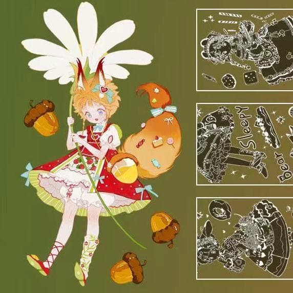 【2巻セット】StudioVI 海外マステ 少女 ビンテージレトロガール 人物