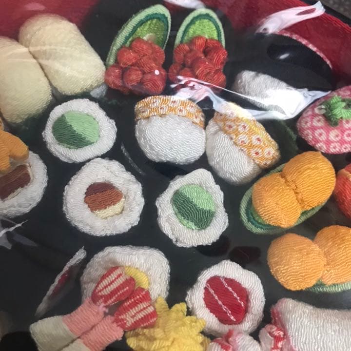 新品未使用 ☆ちりめん工房 ☆ ちりめん細工 ☆お寿司セット