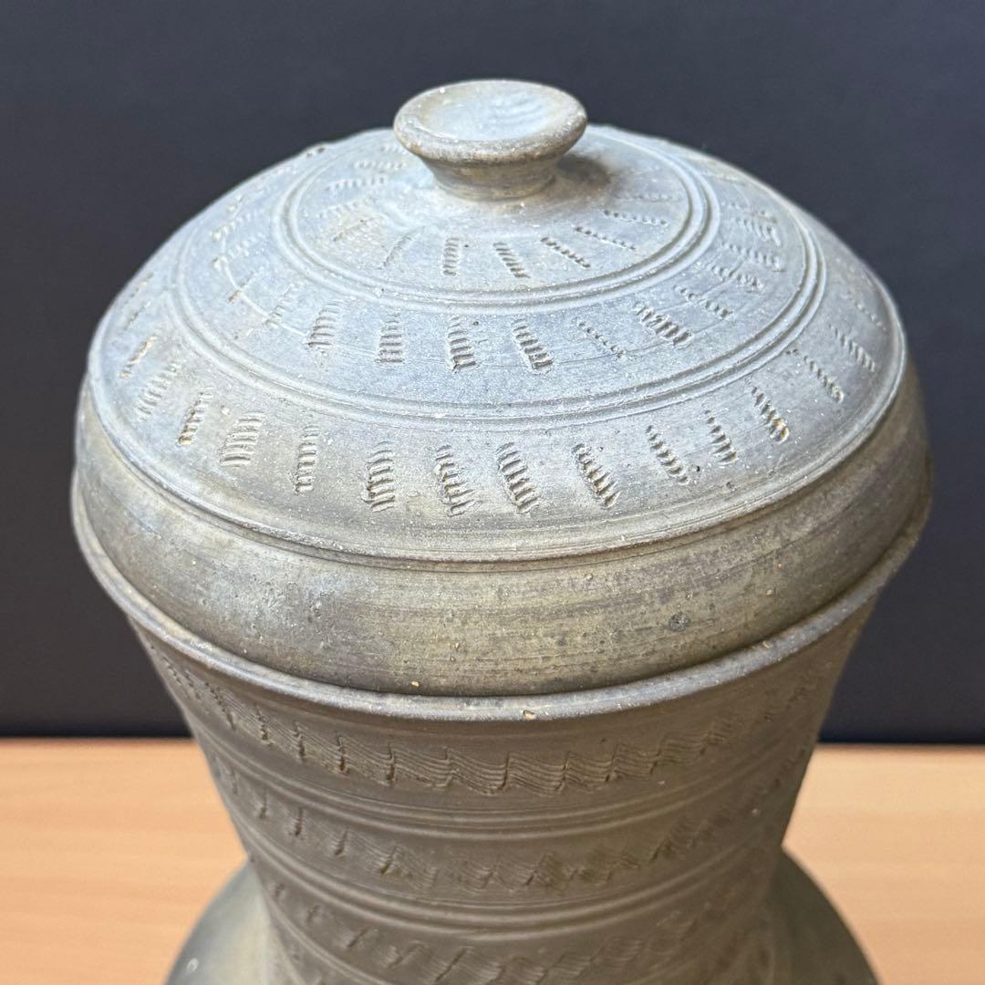 新羅窯 柳孝雄 新羅土器 壺 花瓶 花器 韓国 陶芸