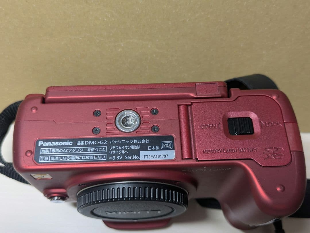 Panasonic LUMIX G2 レッドボディ 動作良好 ミラーレス一眼