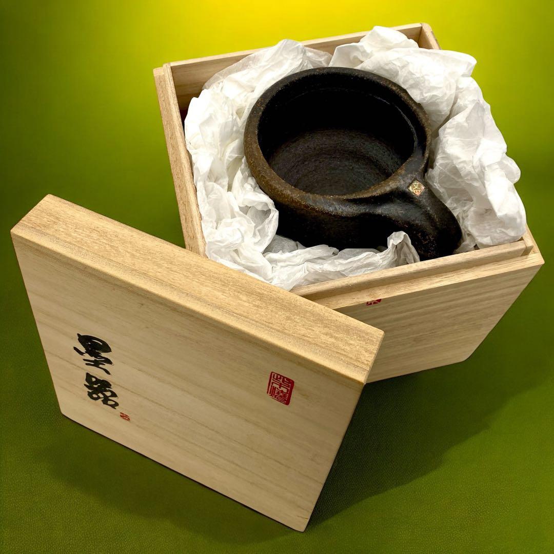 【新品未使用品】 陳文祥 Chen Wen Hsiang 薪焼きマグカップ 共箱