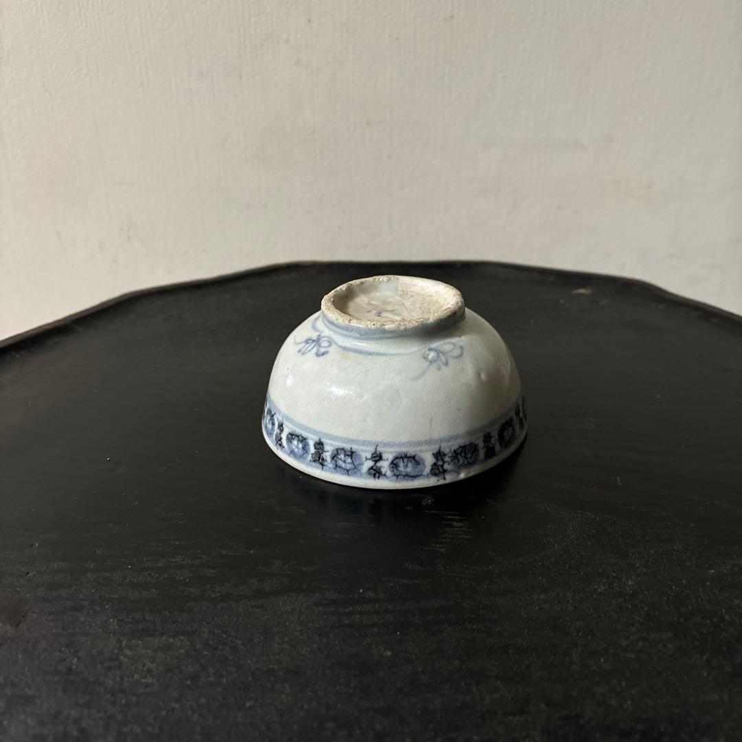 古陶磁　小鉢小服茶碗　盃　中国南方系古南蛮　初期伊万里　古民芸　検:白洲正子李朝