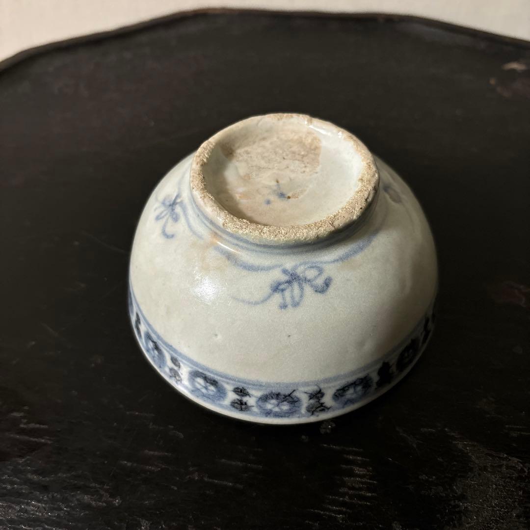 古陶磁　小鉢小服茶碗　盃　中国南方系古南蛮　初期伊万里　古民芸　検:白洲正子李朝