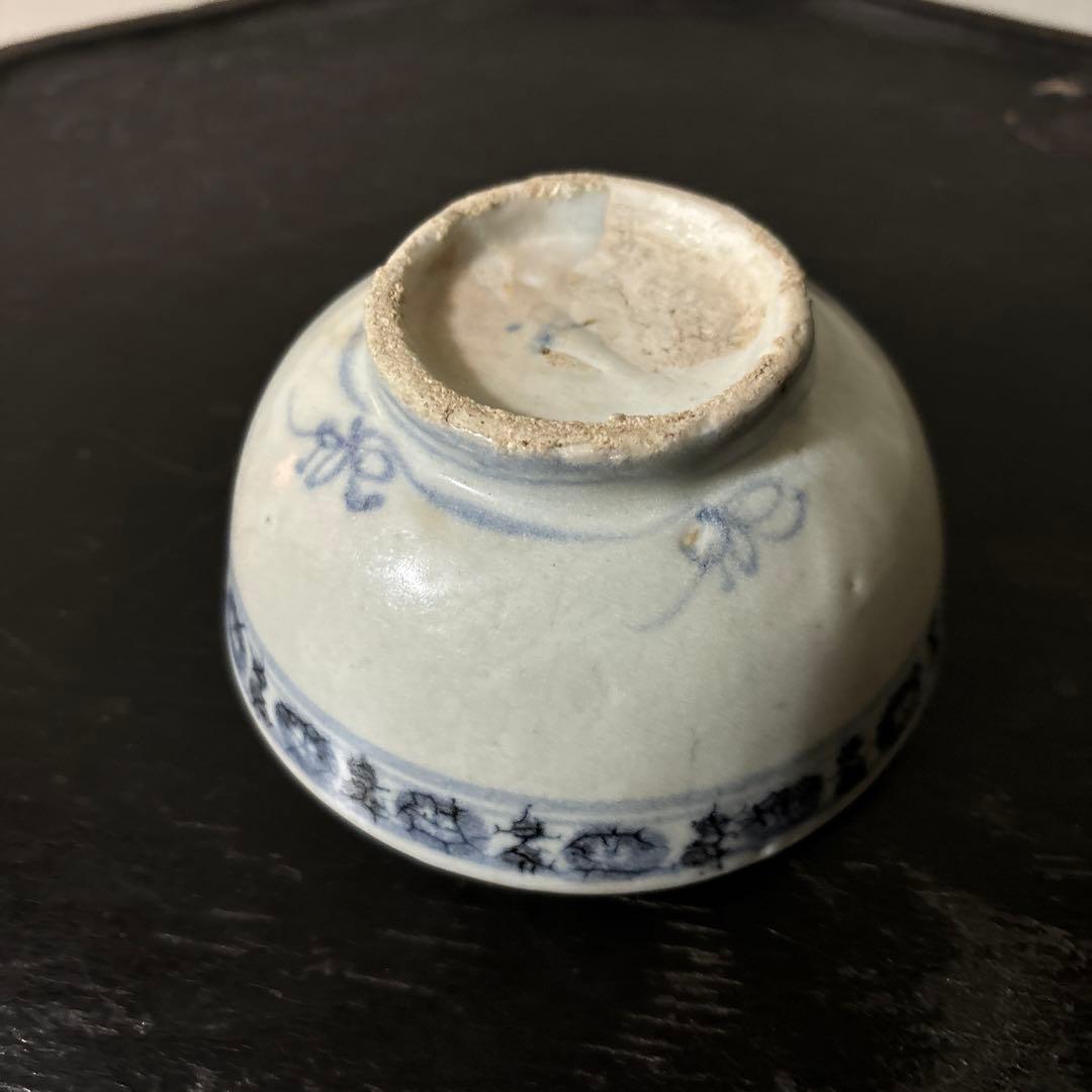 古陶磁　小鉢小服茶碗　盃　中国南方系古南蛮　初期伊万里　古民芸　検:白洲正子李朝
