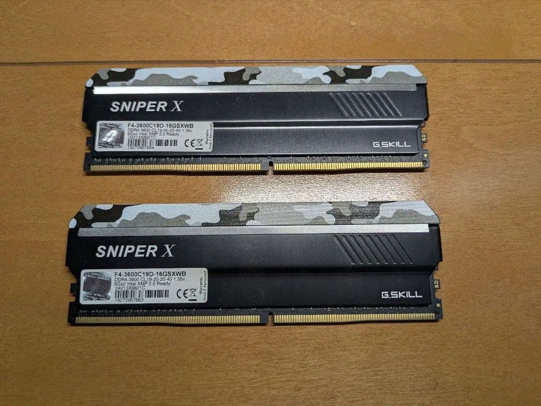 G.skill F4-3600C19D-16GSXWB 8G×2