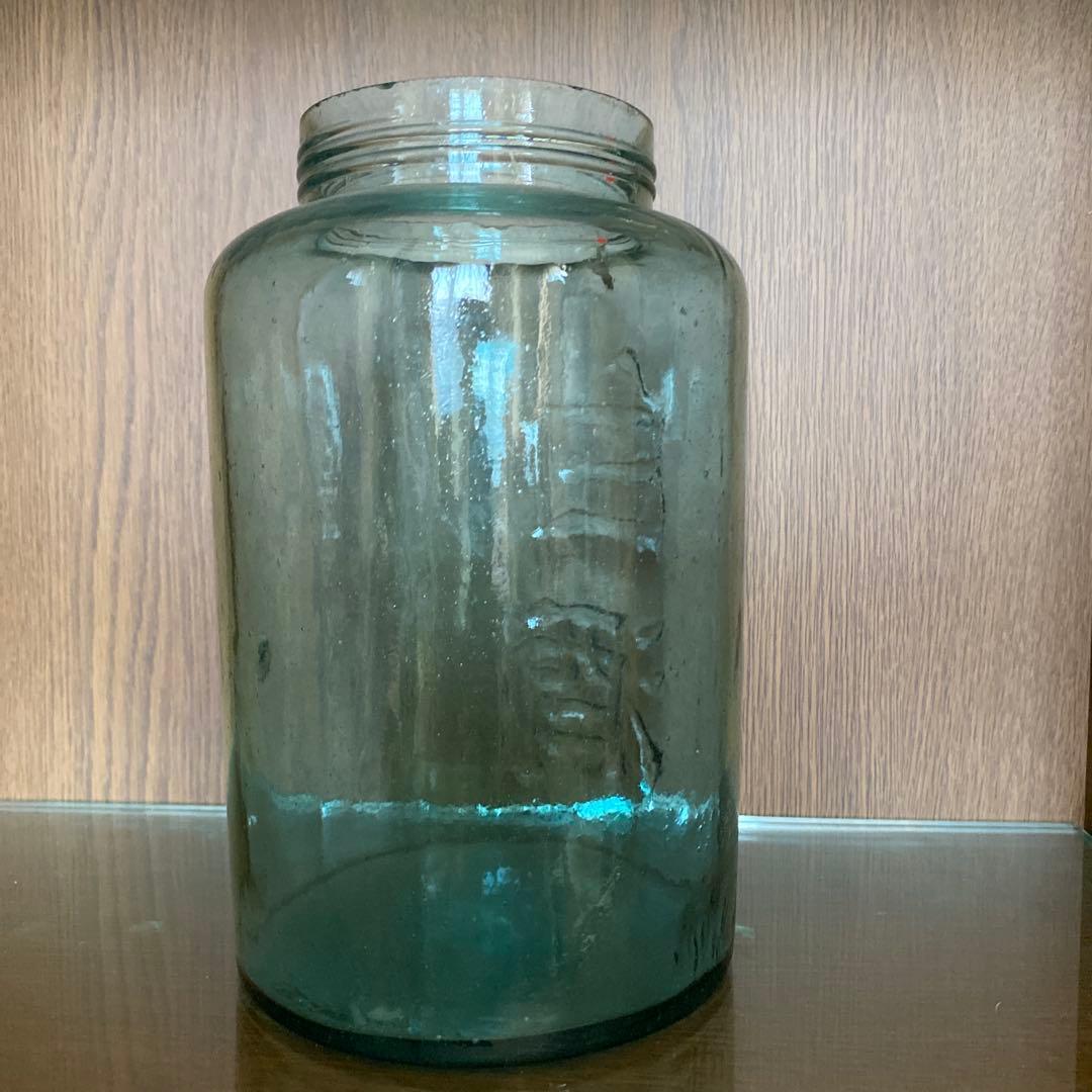 大正ガラス　ウランガラス　　　　　　　　　　　　　アンティーク　白酒