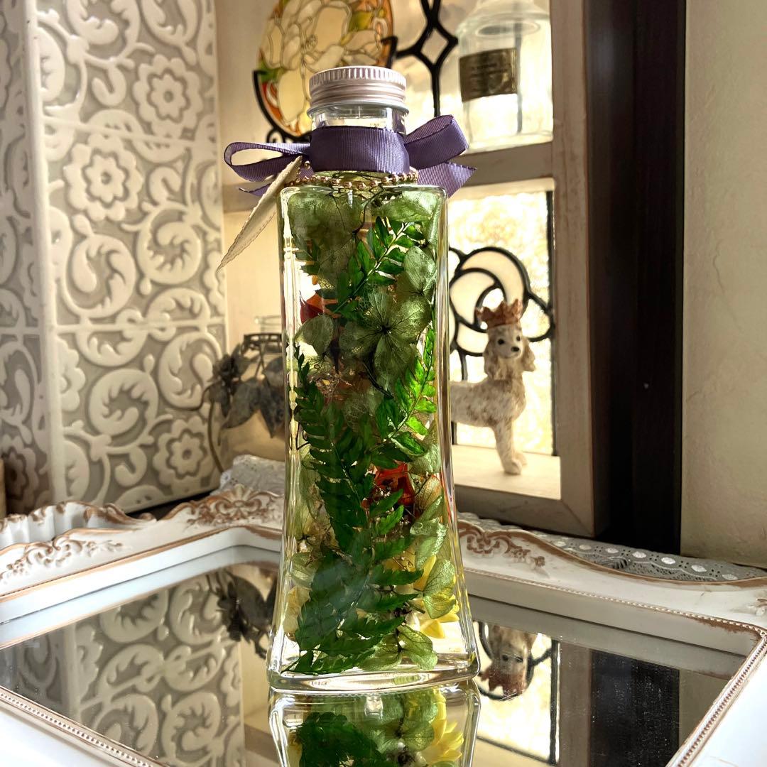 ◆ハーバリウム　239 ひまわりヘリクリサムのbottle *.:。✿*゜¨゜