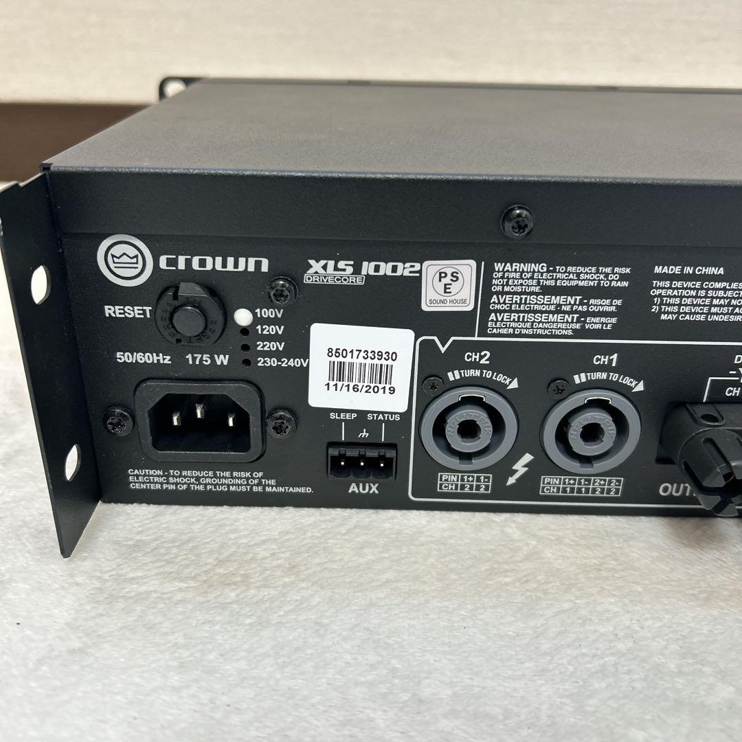 CROWN XLS1002 パワーアンプ クラウン