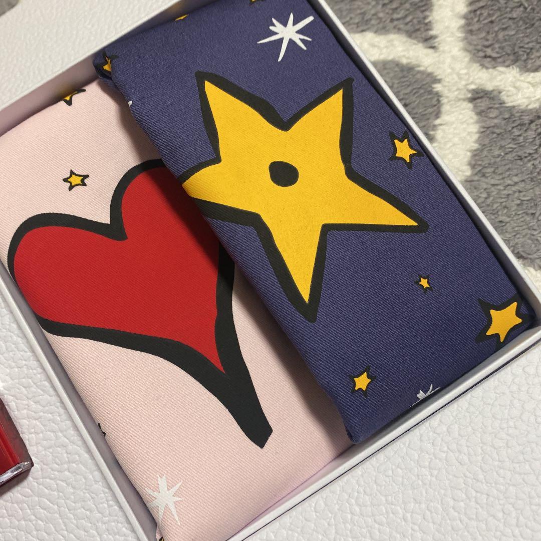 Dior リップ ネイル 巾着ポーチ 扇子