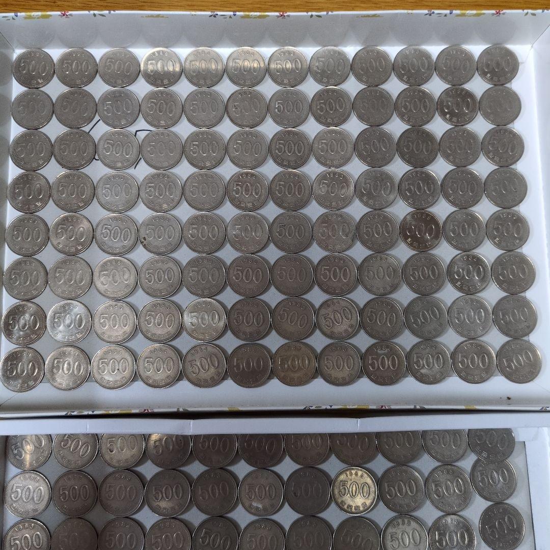 韓国　コレクション　500ウォン硬貨　まとめ