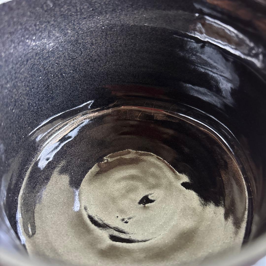 黒織部茶碗 作家物 織部焼 抹茶碗 茶道具