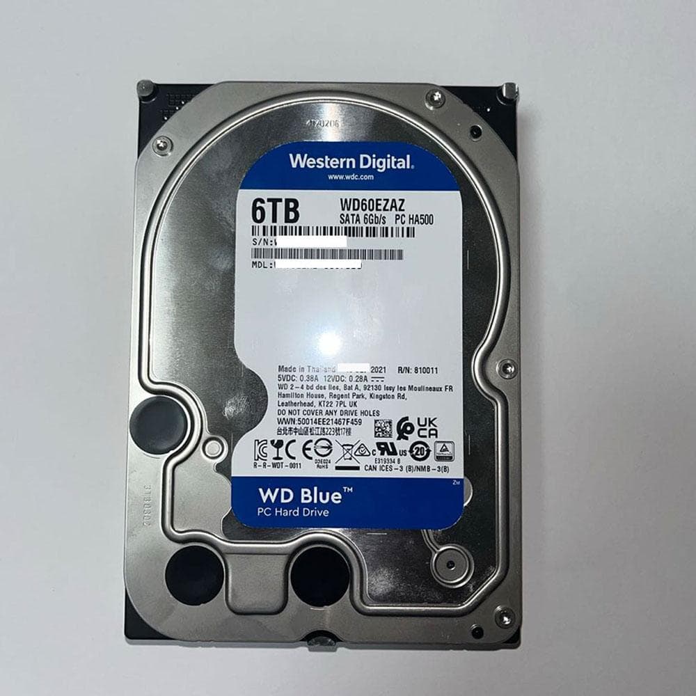 HDD WD60EZAZ 2個 25,922時間 25,924時間 6TBx2個