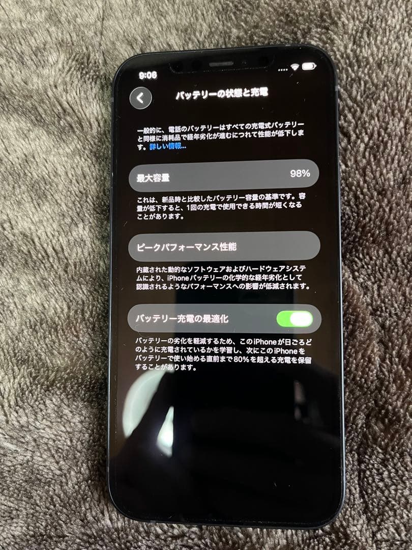 極美品 Apple iPhone 12 256GB 本体 simフリー