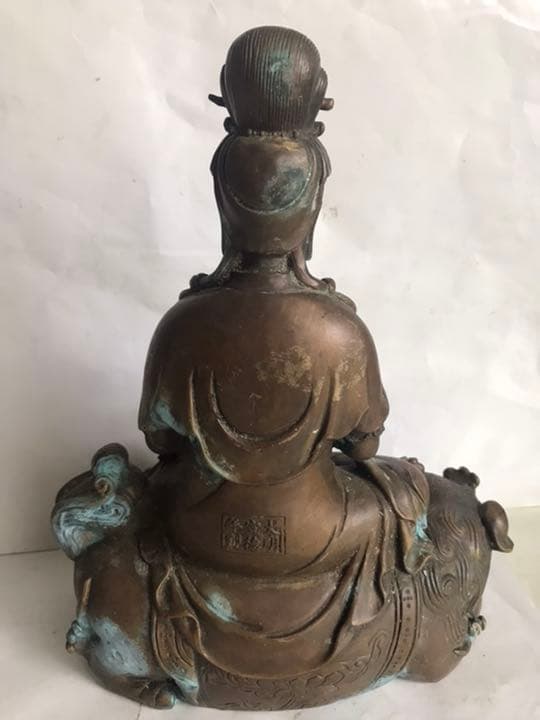 佛像古董，「大明宣德年製」在銘，高2⃣️9⃣️cm，重3800克