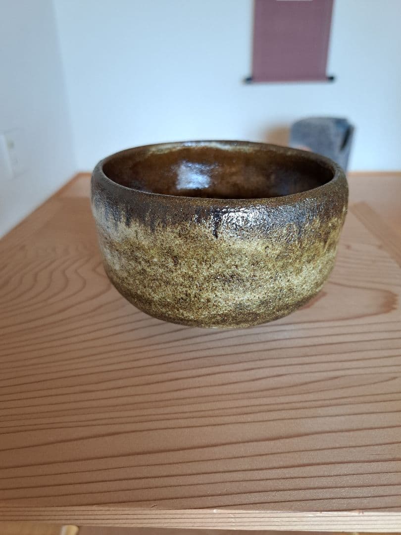 抹茶茶碗　長阿弥　大樋焼