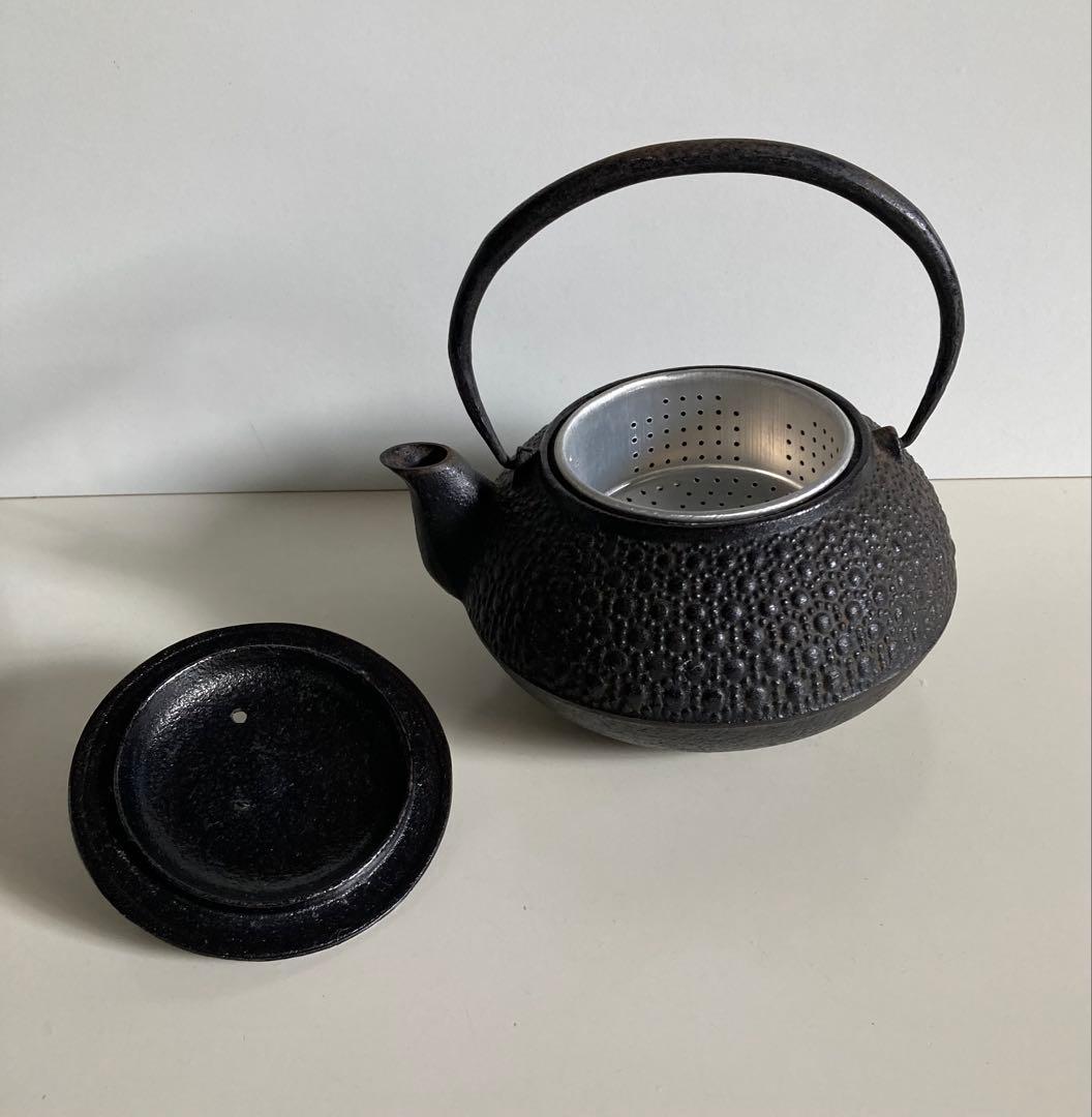 南部鉄器 鉄瓶 岩鋳 茶こし付き 本場南部盛岡 工芸品