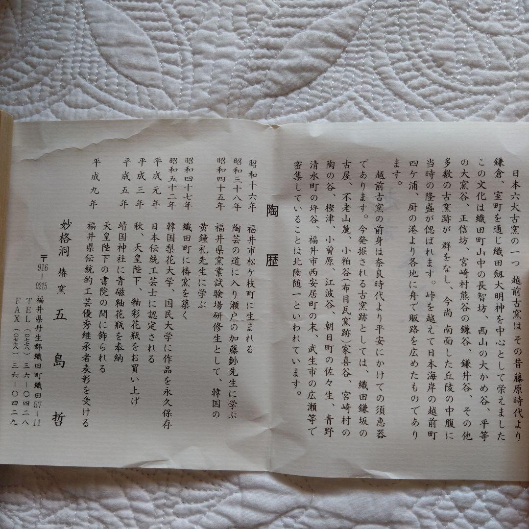 越前椿窯 抹茶碗