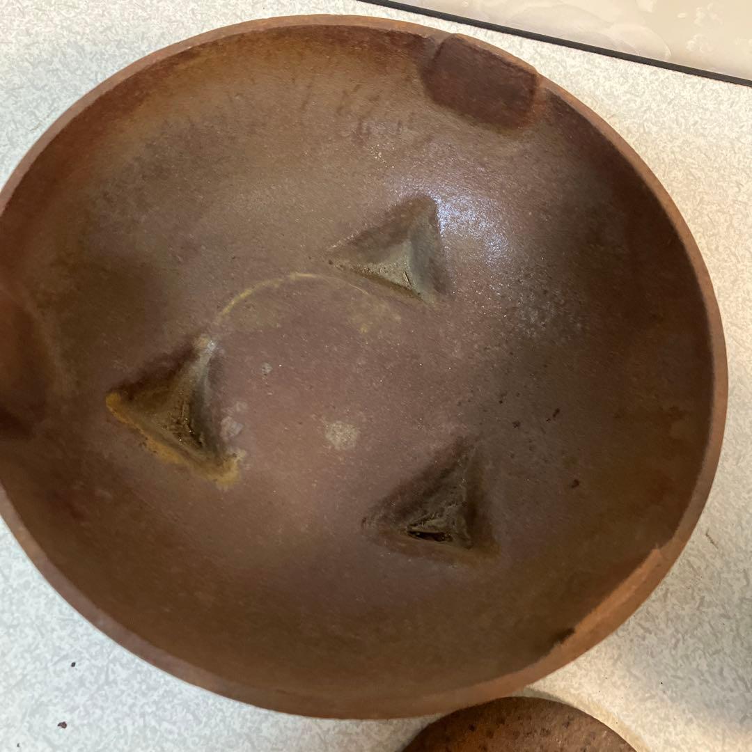 ［茶道具 鉄製 風炉茶釜］