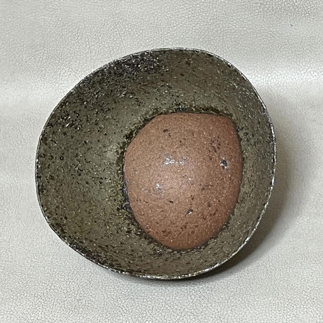 中村梅山 鉢 共箱 菓子鉢 抹茶碗 茶道具 【k3315a】