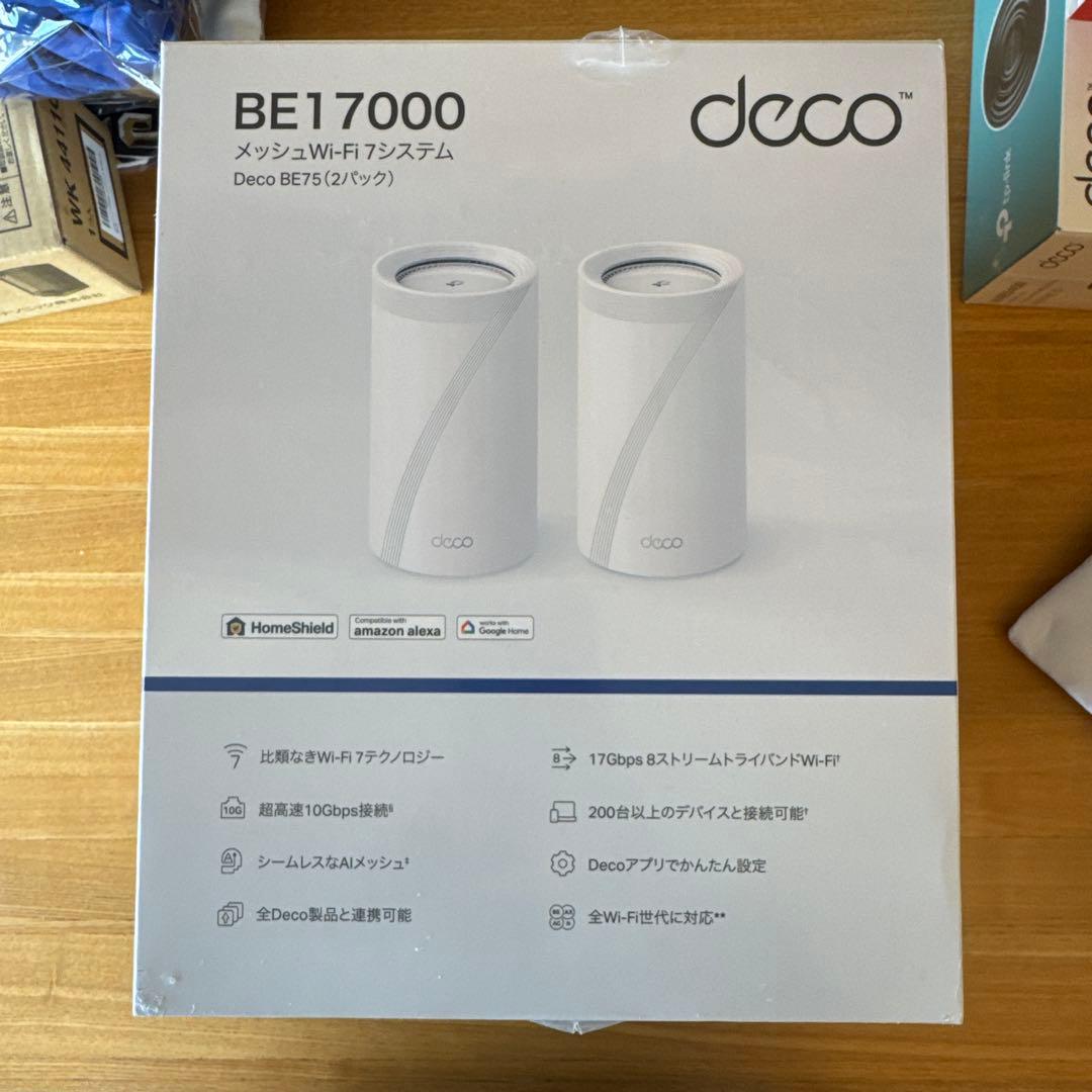 【新品】TP-Link Deco BE75 Wi-Fi 7 2パック