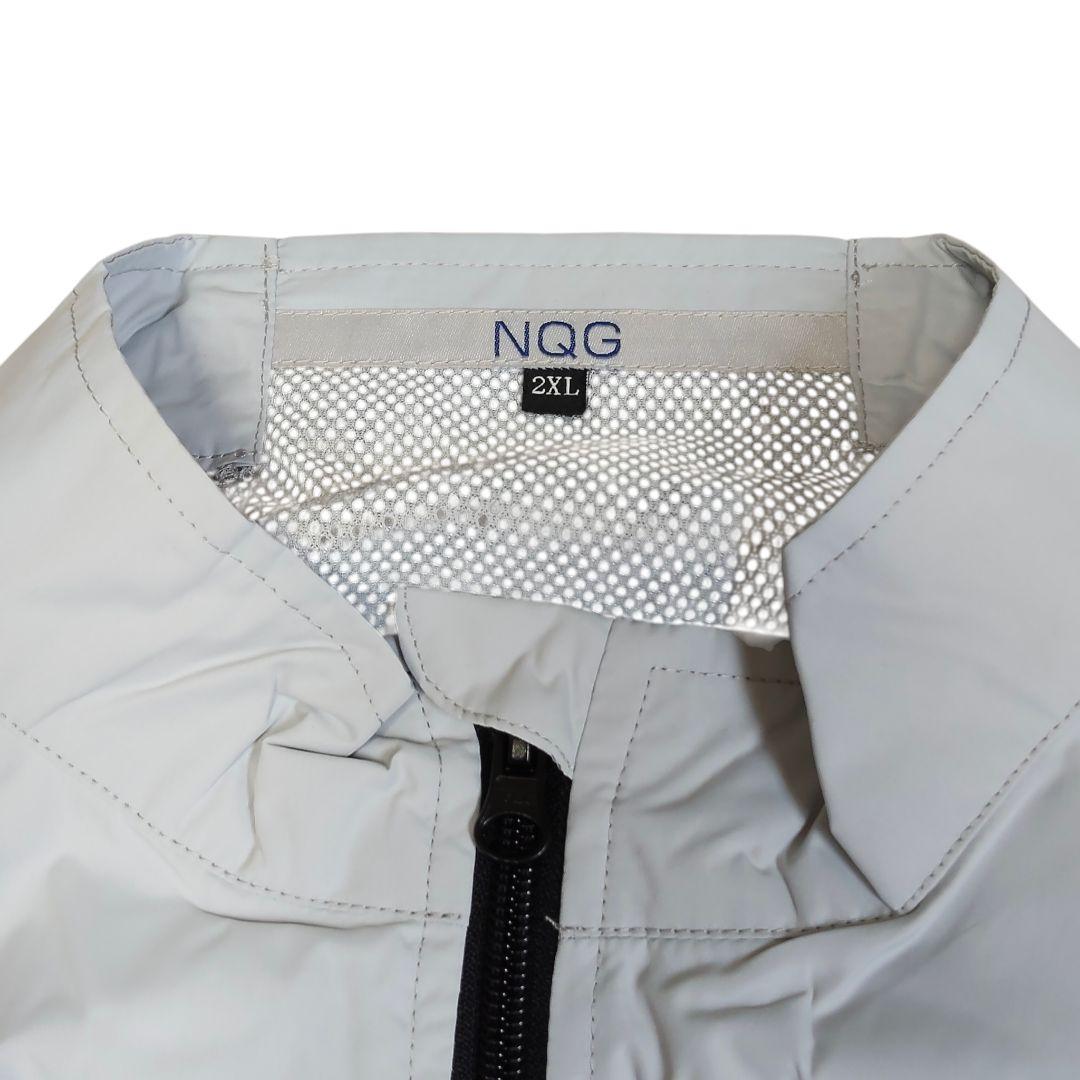 ​空調服 フルセット NQG ベスト 2XL グレー ファン バッテリー 作業着