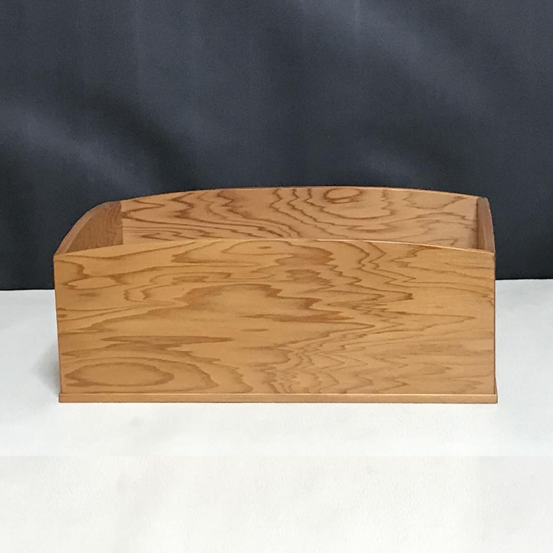新田紀雲 屋久杉 莨盆 共箱 茶道具 【k3670】