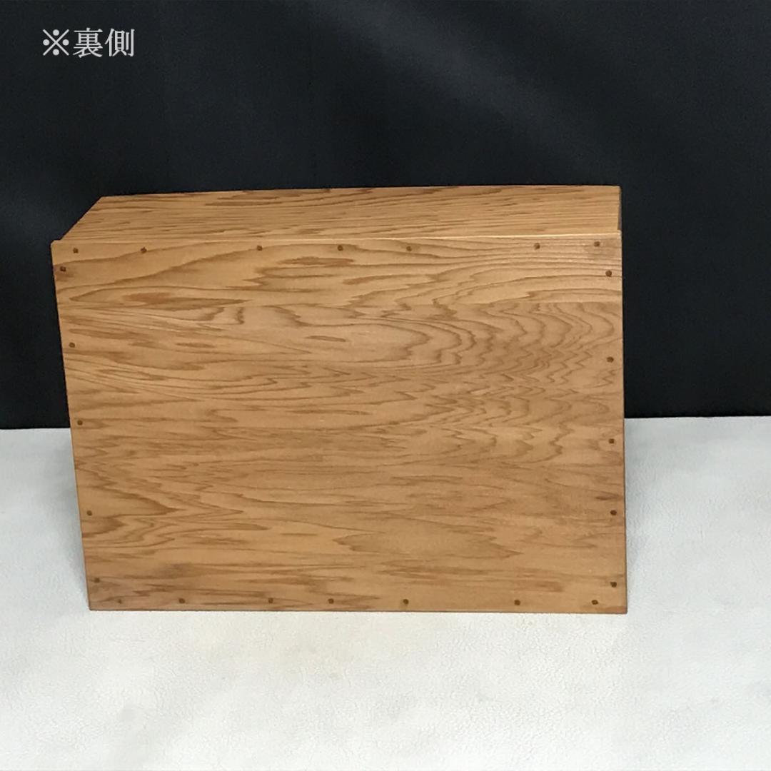 新田紀雲 屋久杉 莨盆 共箱 茶道具 【k3670】