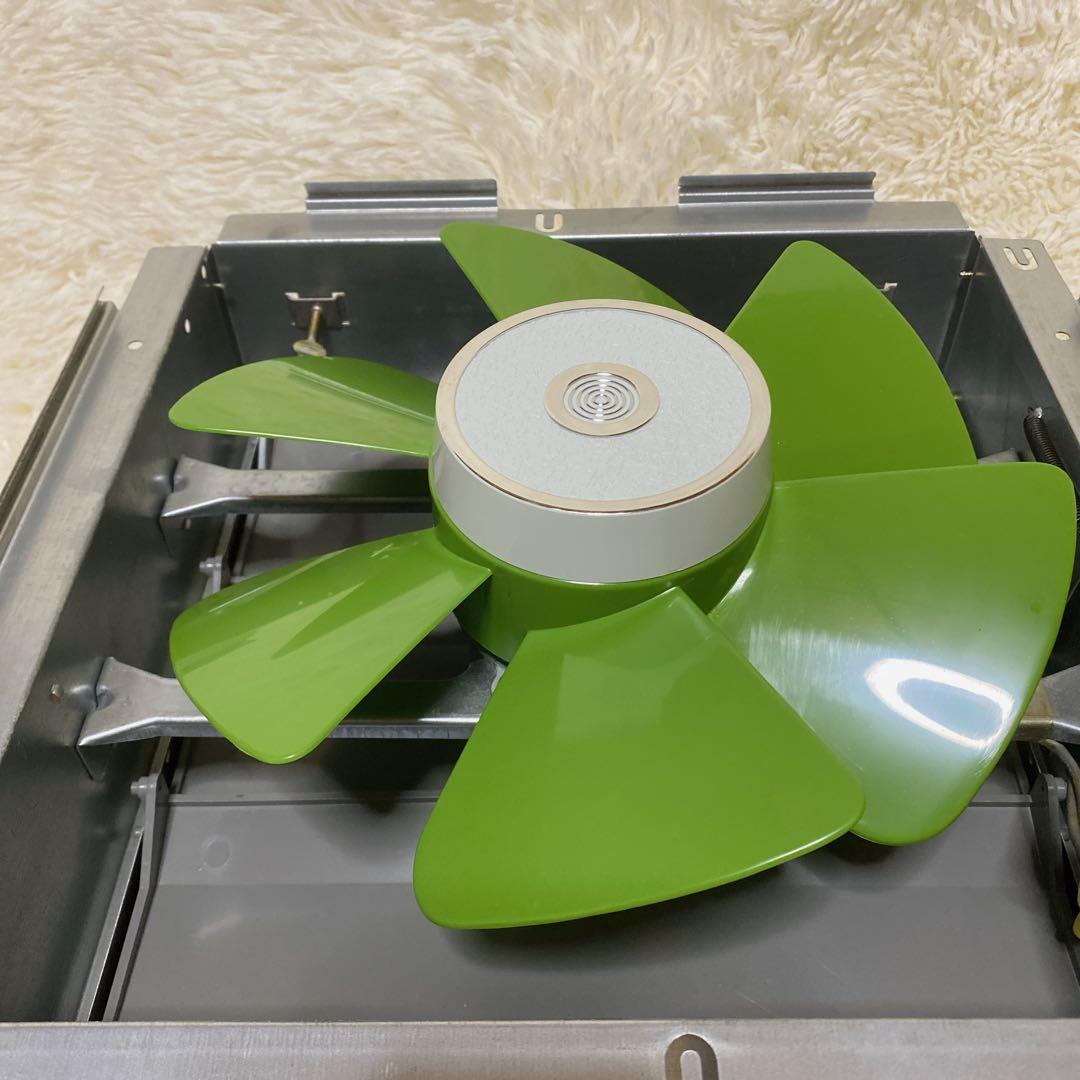 未使用 換気扇 緑　グリーン　昭和レトロ　KP-251S伸興電機　25㎝