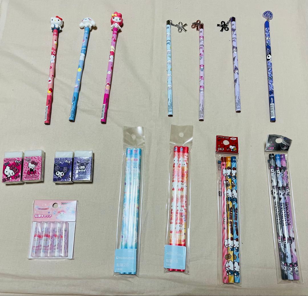サンリオ文房具　まとめ売り　チャーム　においつき　六角　丸型