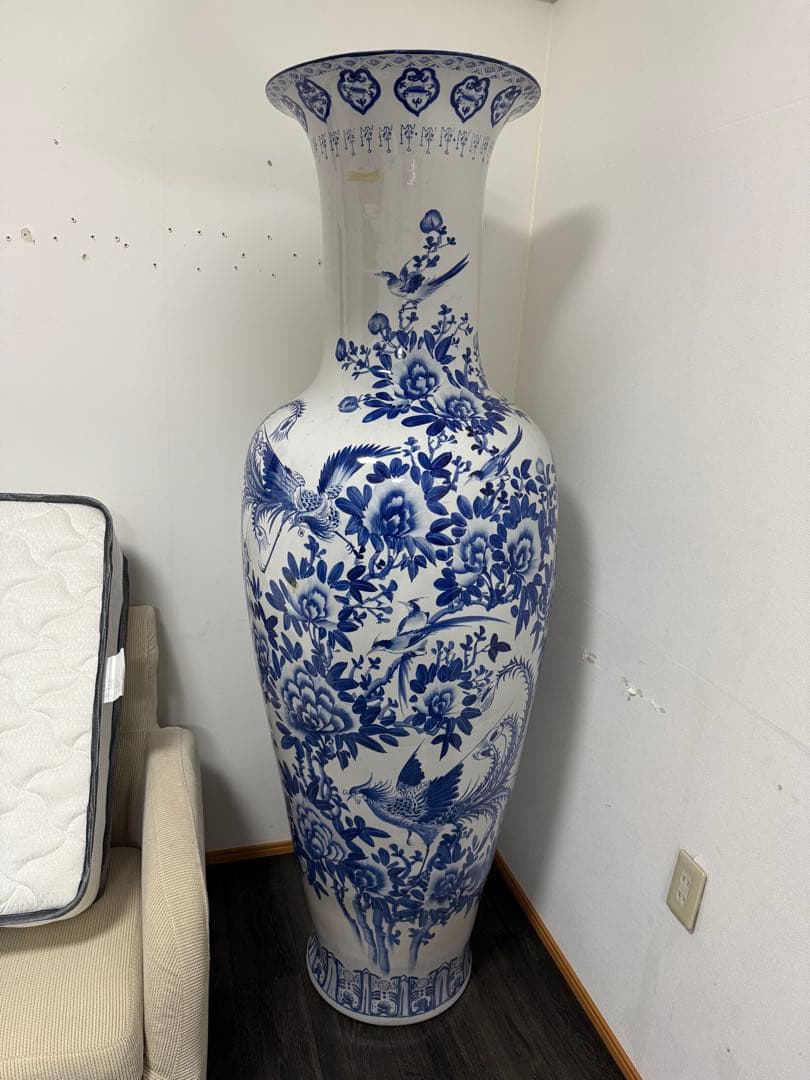 大型青白陶器花瓶