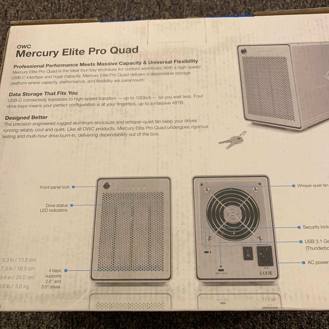 OWC MERCURY ELITE PRO QUAD ハードディスクケース