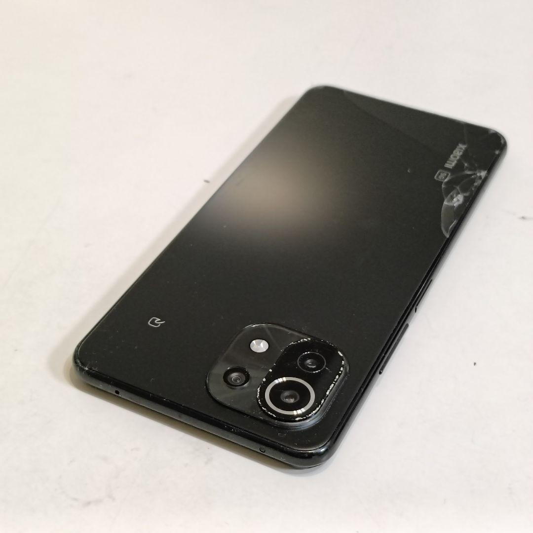 Xiaomi Mi 11 Lite 5G ブラック MIUI 14 【背面割れ】