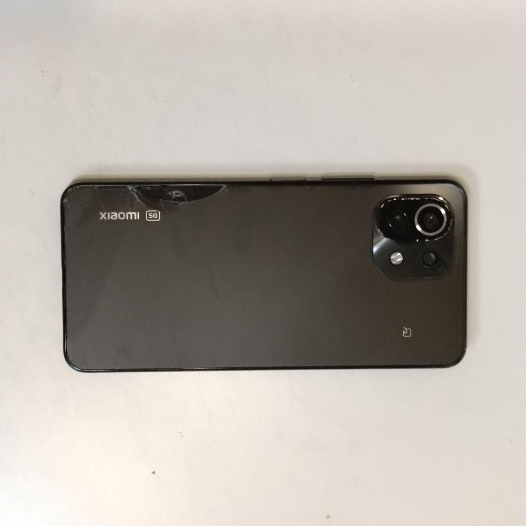 Xiaomi Mi 11 Lite 5G ブラック MIUI 14 【背面割れ】