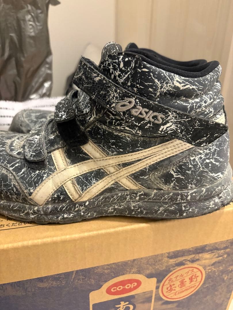 ASICS ハイカット安全靴 ベルクロ