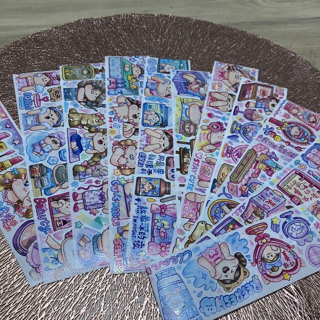 ラスト★海外文具★meatball★マステ★1ループ切り売り★24種類