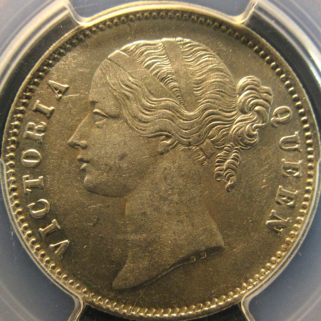 1840年 英領 インド ルピー 銀貨 ヴィクトリア女王 アンティーク 