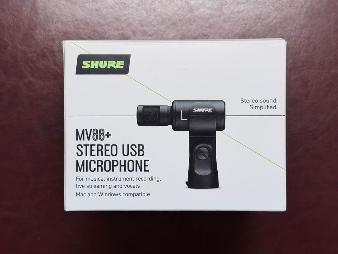 SHURE MV88+ ステレオUSBコンデンサーマイク