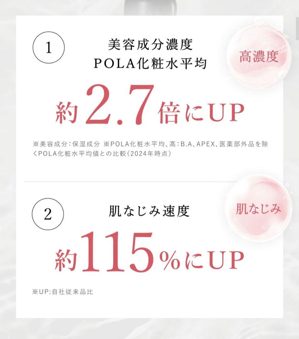 POLA ポーラ B.A ローション 7 ハーフサイズ60ml 化粧水